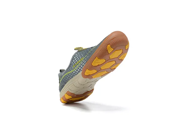 Columbia Cinza e Amarelo Malha Slip-On Sapato de Bote para Água 4