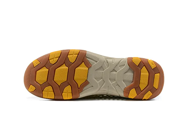 Columbia Cinza e Amarelo Malha Slip-On Sapato de Bote para Água 7