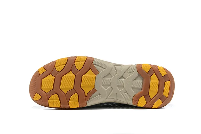 Columbia Cinza e Amarelo Malha Slip-On Sapato de Bote para Água 14