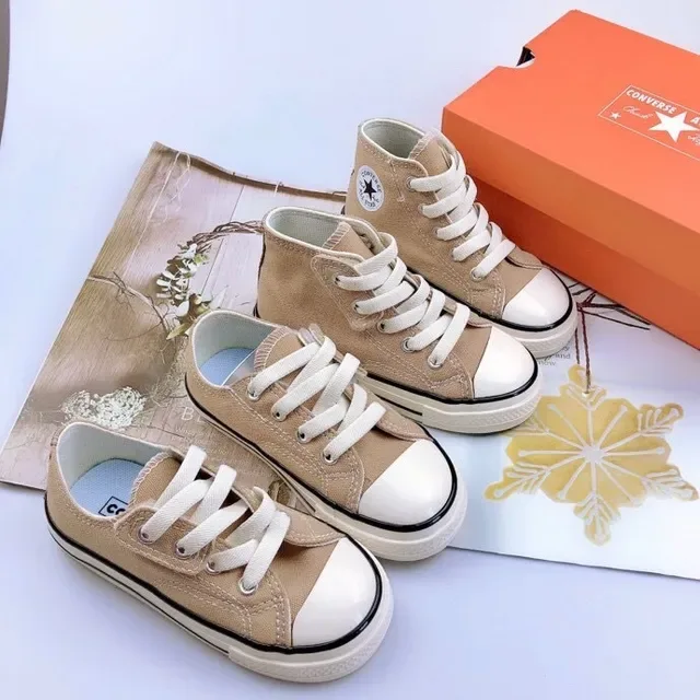 Converse কালো সাদা ক্যানভাস উপর ভুলকানাইজড রাবার সোল লাইফস্টাইল স্নিকার্স 5