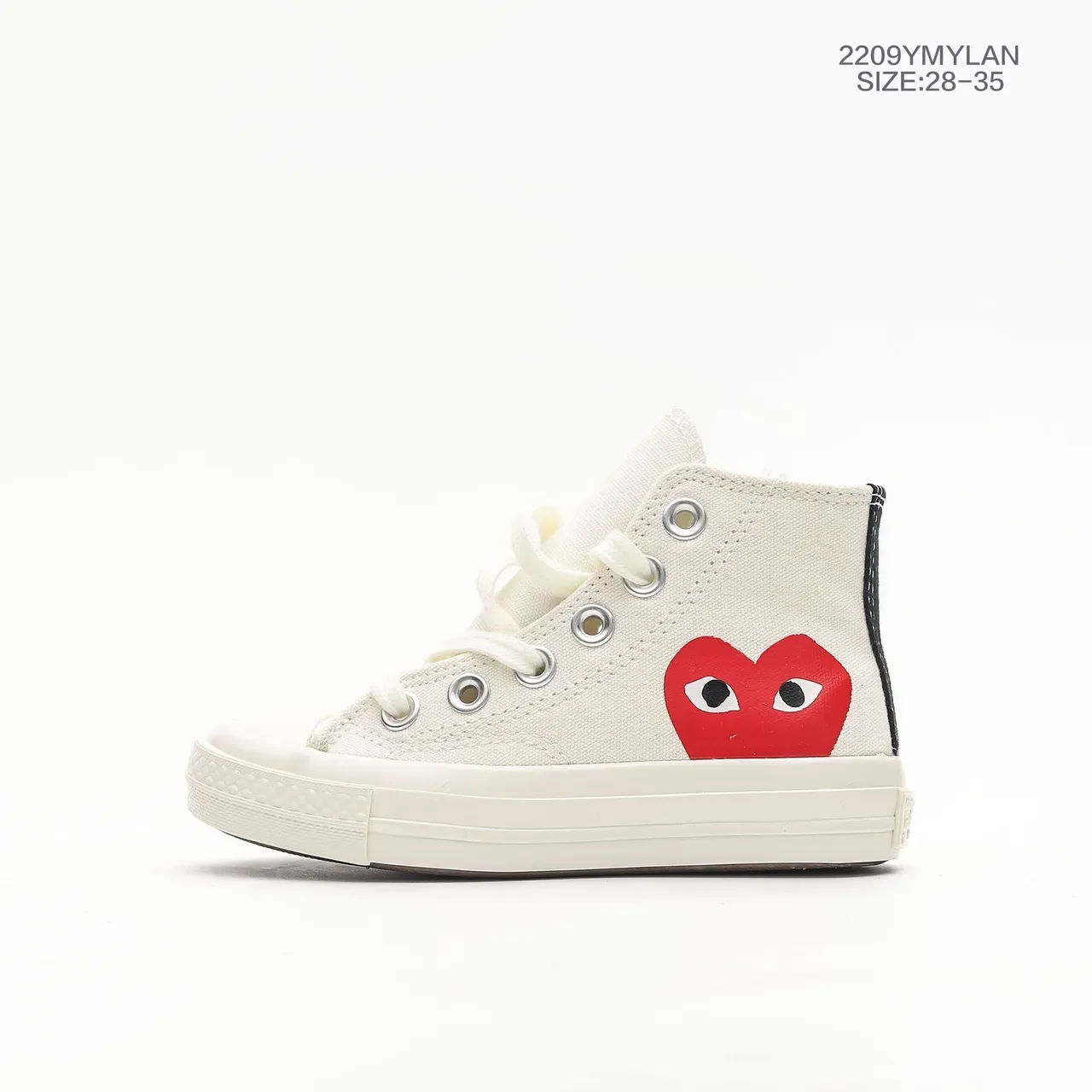 Converse Chuck Taylor All Star x Comme des Garçons PLAY Red Heart Canvas Lifestyle Sneakers 9
