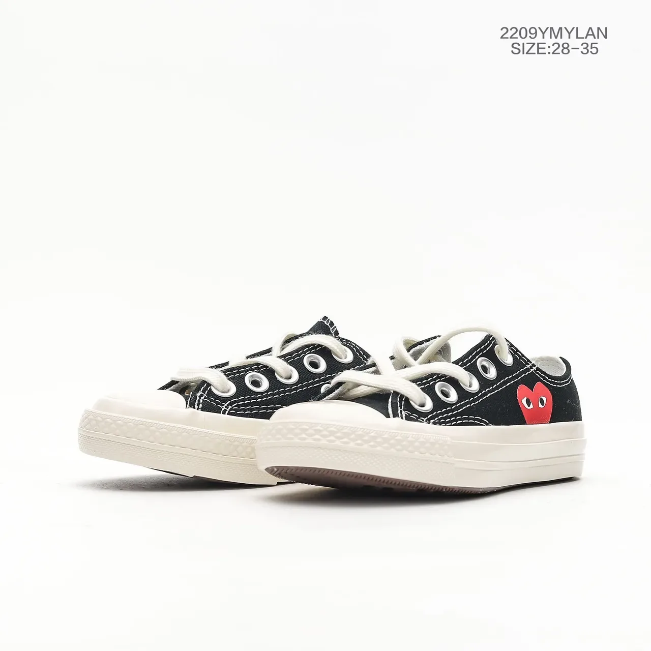 Converse Chuck Taylor All Star x Comme des Garçons PLAY Red Heart Canvas Lifestyle Sneakers 17