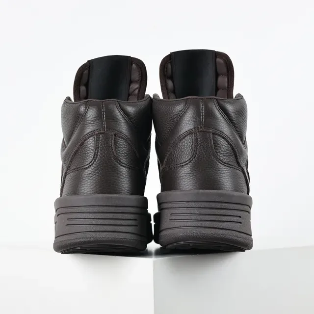 Converse One Star High Dark Brown Leather Lifestyle Sneakers 8