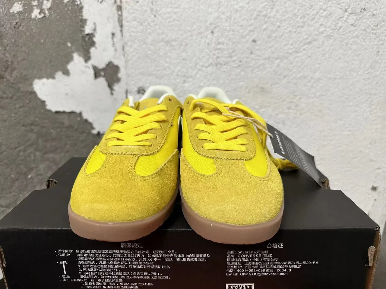 Converse One Star Yellow Brown Suede Lifestyle Sneakers 3