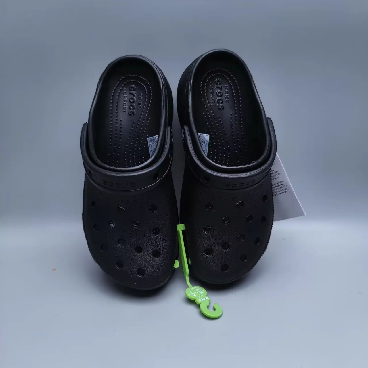 Crocs Classic Clog أسود رغوة مبطنة كلوج 3