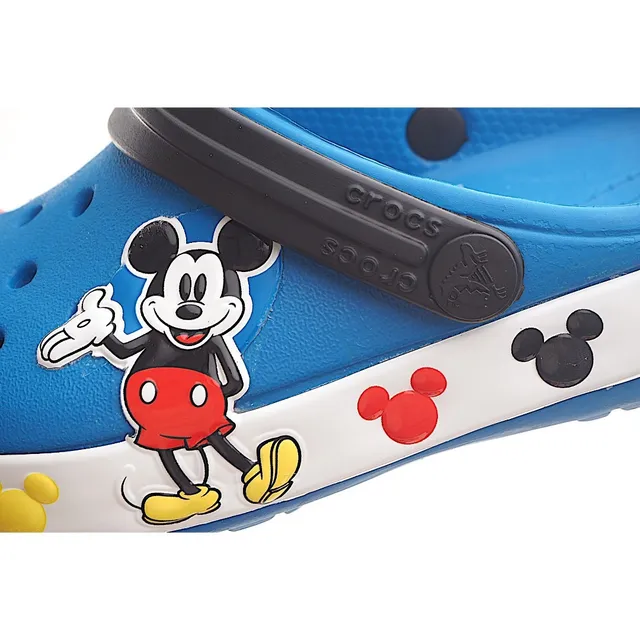 Crocs Zueco Clásico Rojo Blanco Construcción de Espuma Perforada Correa Ajustable Zueco 16