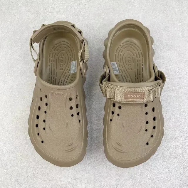 Crocs Echo Clog Beige Molded Foam Clog 9