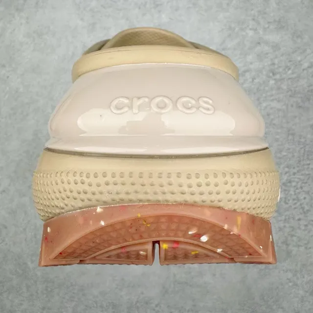 Crocs Echo Clog بيج/أوف وايت/منقط/تيراكوتا كلوغ منصة 3