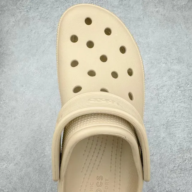 Crocs Echo Clog بيج/أوف وايت/منقط/تيراكوتا كلوغ منصة 7