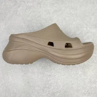 Crocs Echo Clog Beige Plataforma Espuma Moldada Zueco