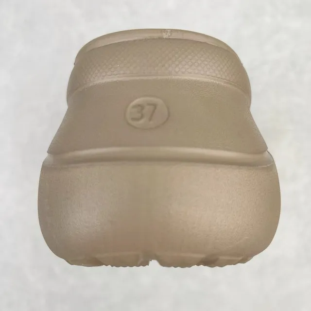 Crocs Echo Clog Beige Plataforma Espuma Moldada Zueco 3
