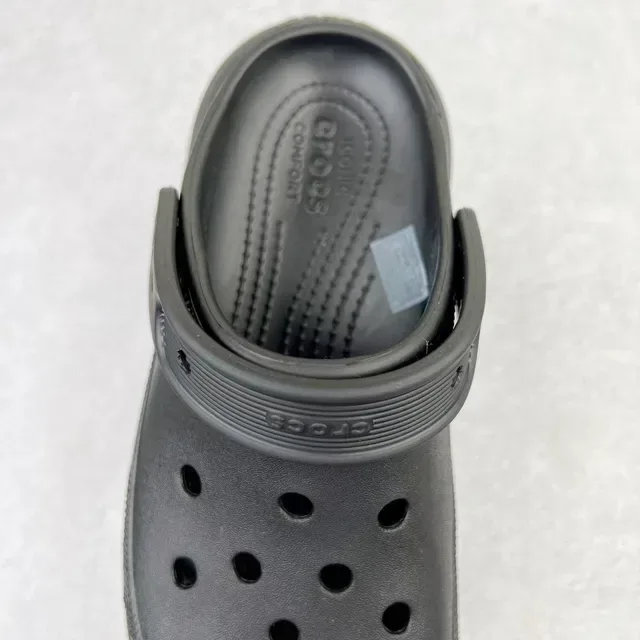 Crocs Echo Clog Black Platform Molded Foam Clog 5