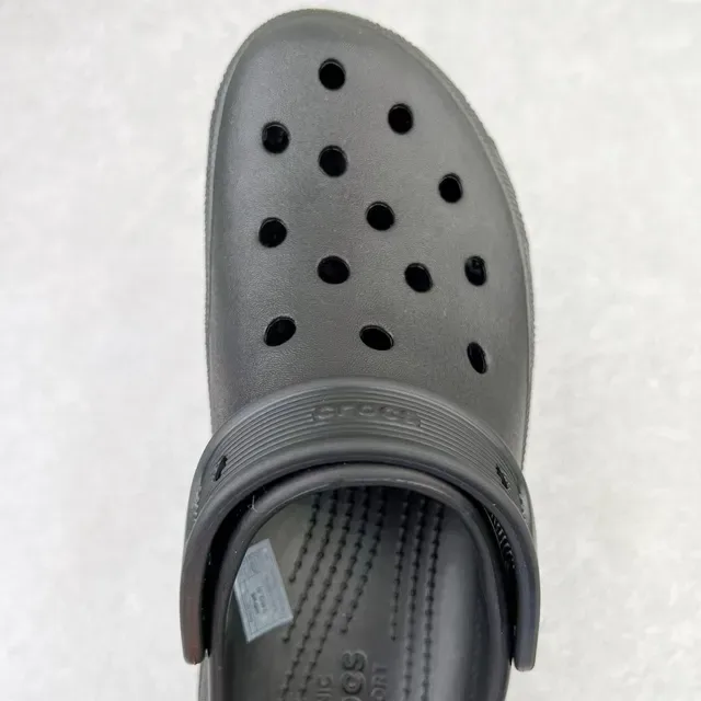 Crocs Echo Clog Black Platform Molded Foam Clog 6