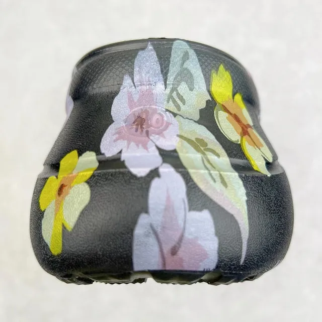 Crocs Echo Clog Floral Print Black Platform Clog 3