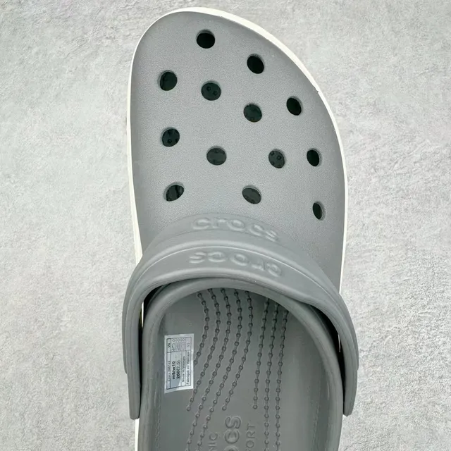 Crocs Echo Clog Zueco gris y crema de plataforma 4