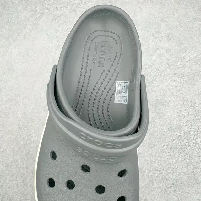 Crocs Echo Clog Zueco gris y crema de plataforma 5