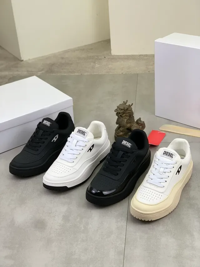 Diesel Black Platform Lifestyle Sneaker 2