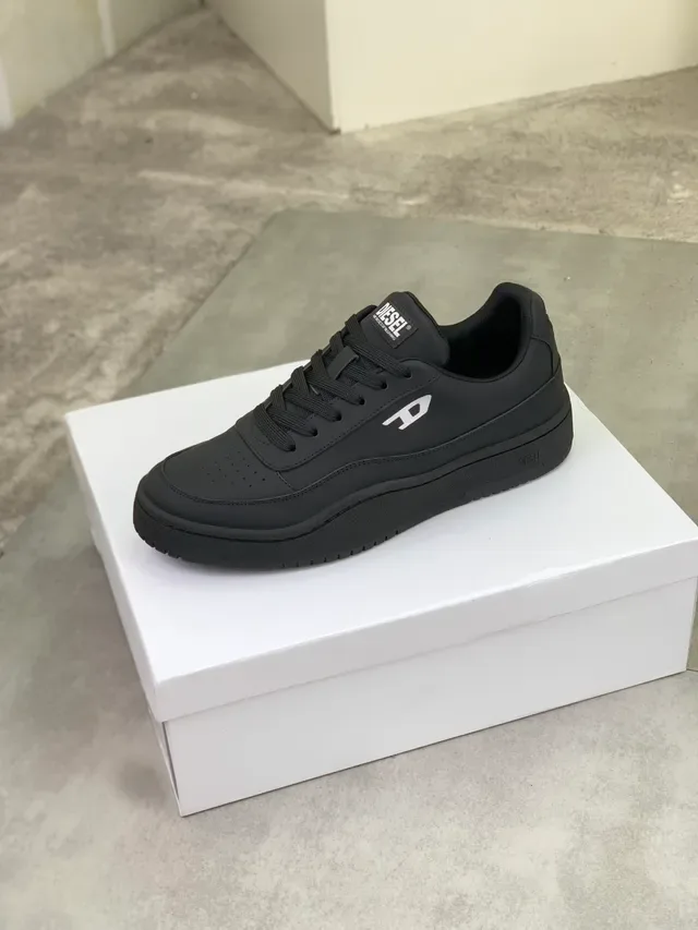 Diesel Black Platform Lifestyle Sneaker 5