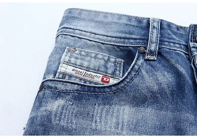 Diesel Distressed Medium-Wash Slim-Fit Jeans 6