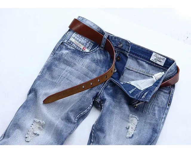 Diesel Distressed Medium-Wash Slim-Fit Jeans 10
