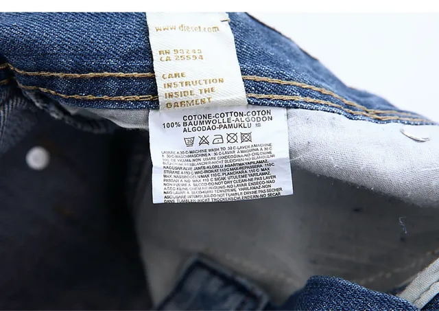 Diesel Lumen Distressed Medium-Wash Blue Jeans 2