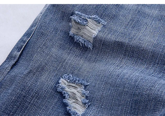 Diesel Lumen Distressed Medium-Wash Blue Jeans 6