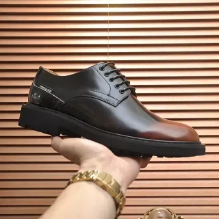 Christian Dior Cap-Toe Patent and Smooth Leather Oxford Shoes