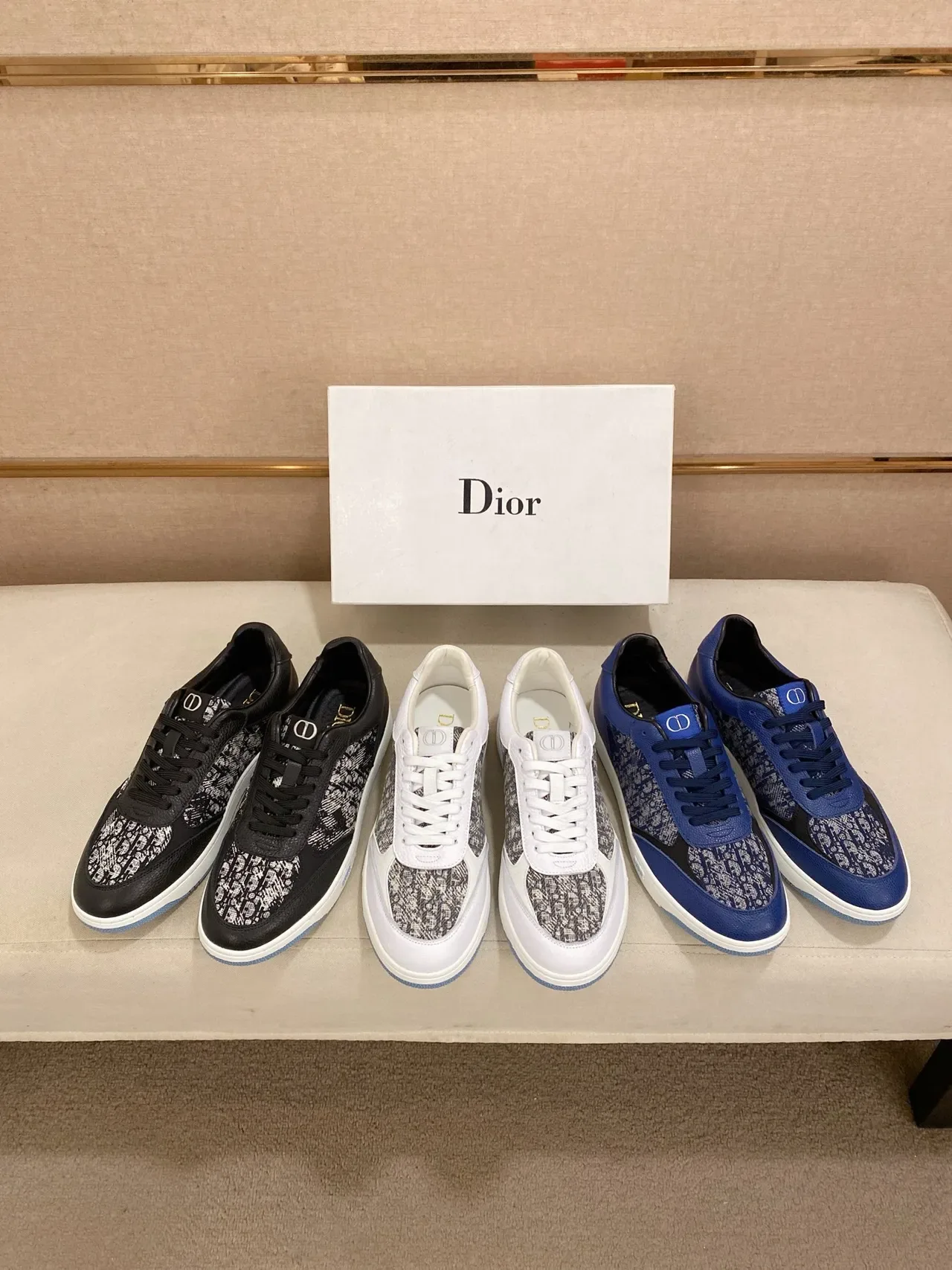 Dior B-Series Sneakers Lifestyle Noir et Blanc Jacquard 2