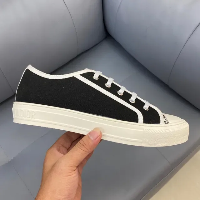 Dior B23 Black and White Canvas Lifestyle Sneakers 6