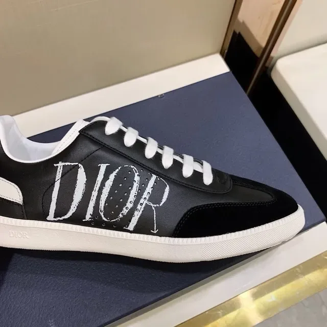 Dior B23 Black and White Logo Lifestyle Sneakers 7
