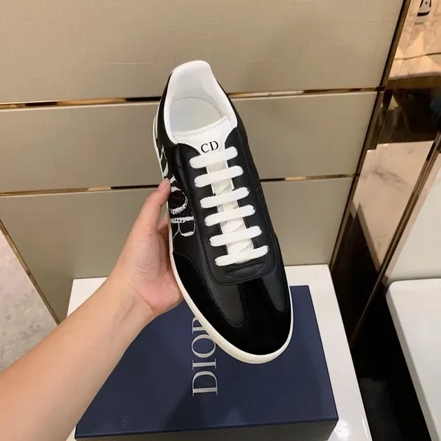 Dior B23 Black and White Logo Lifestyle Sneakers 8