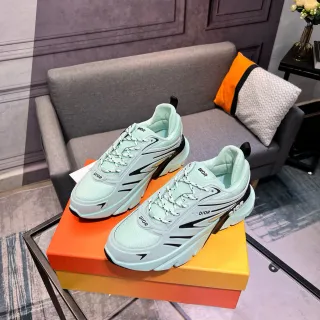 Dior B23 Mint Green and Black Chunky Sneakers