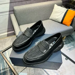 Dior B23 Monogram Black Loafers
