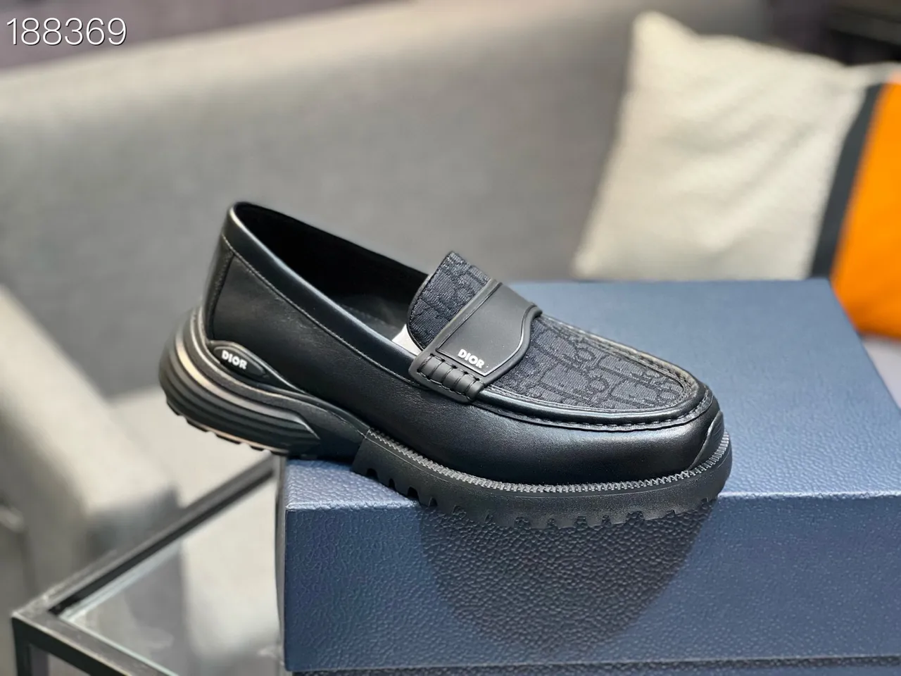 Dior B23 Monogram Black Loafers 4