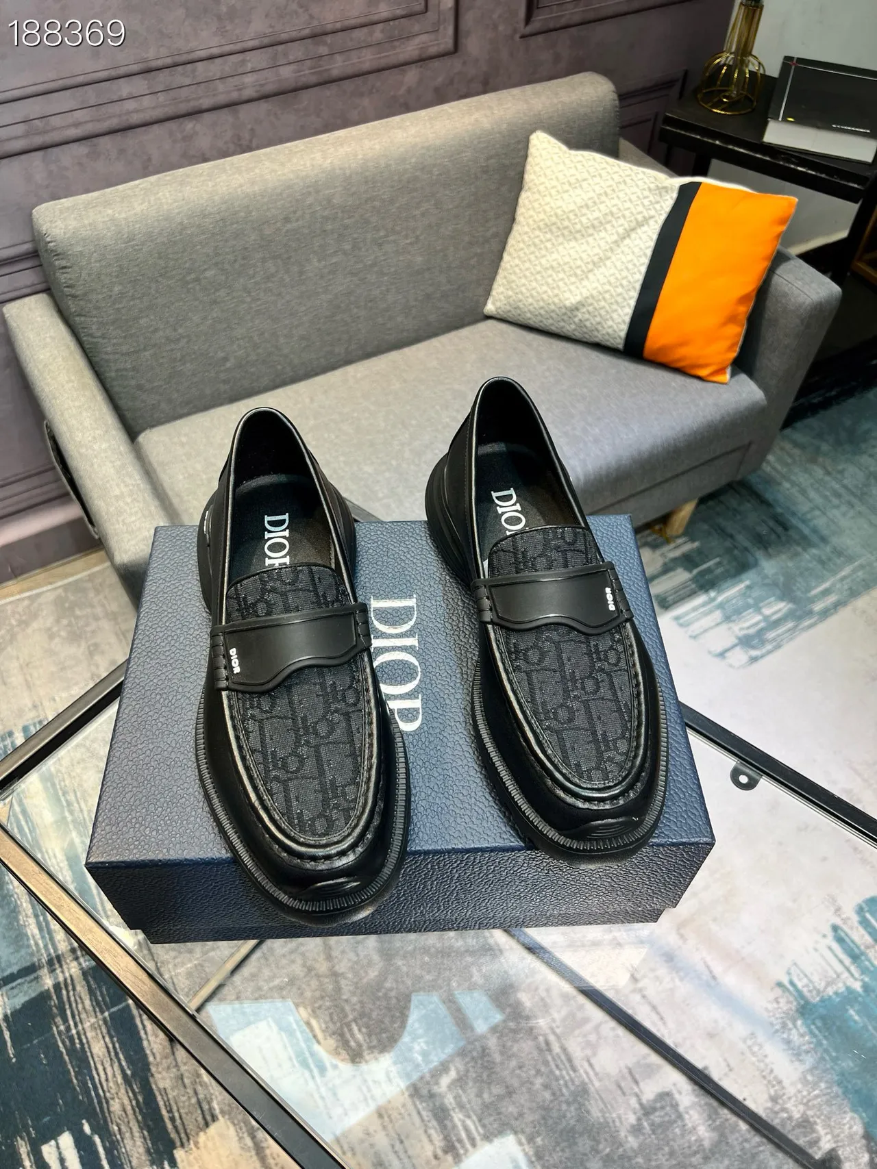 Dior B23 Monogram Black Loafers 6