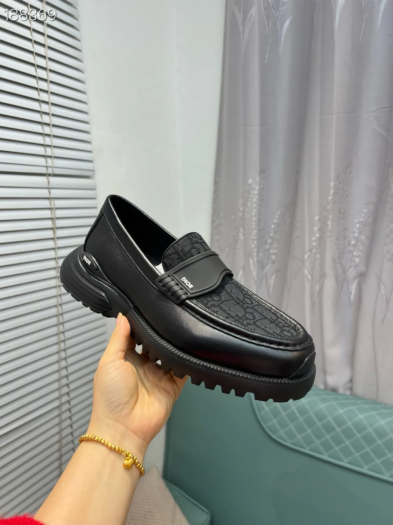 Dior B23 Monogram Black Loafers 7