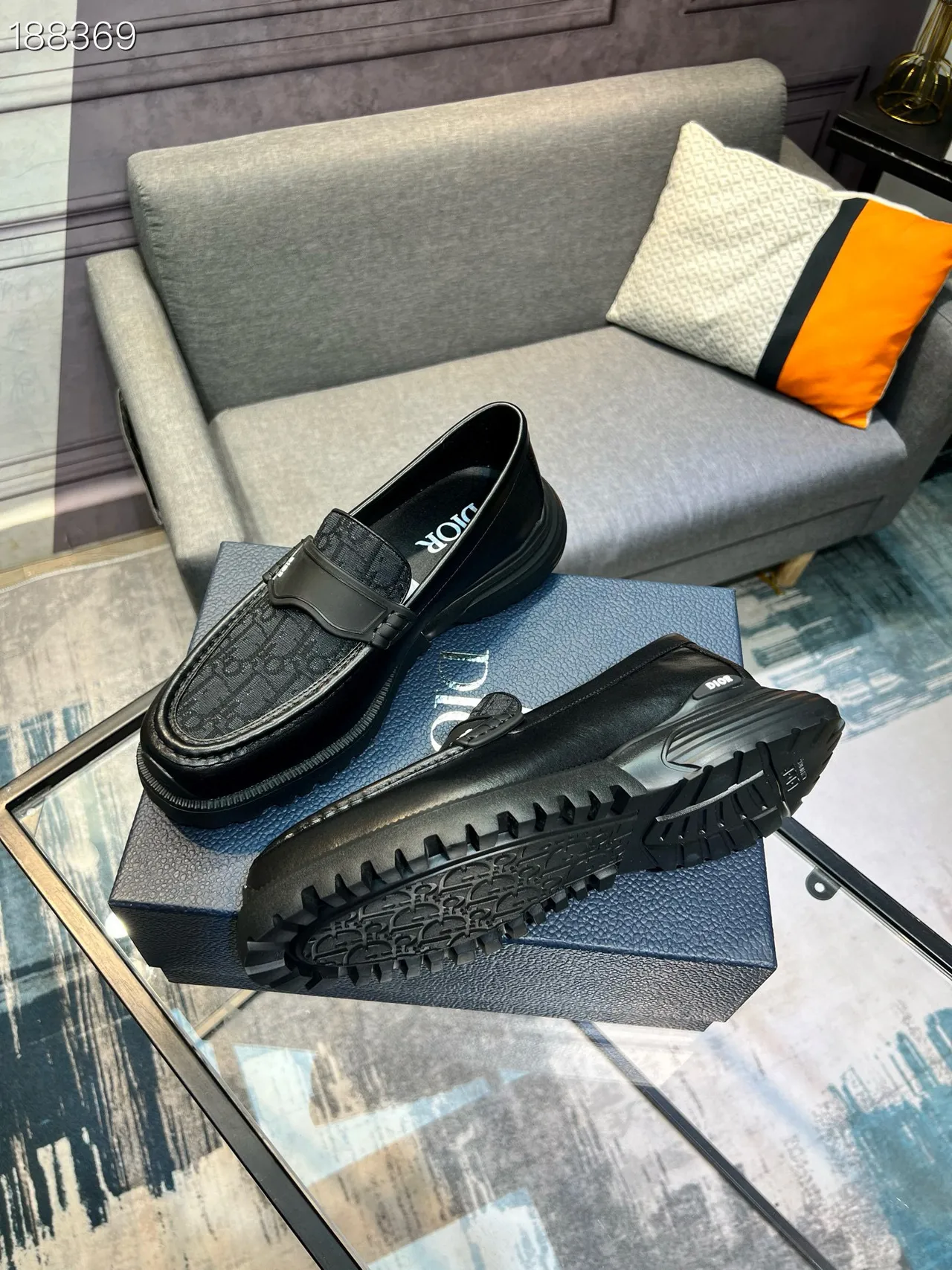 Dior B23 Monogram Black Loafers 8