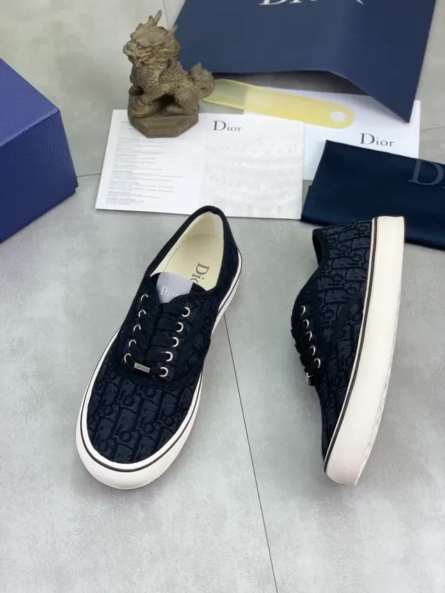 Dior B23 Monogram Jacquard Black Lifestyle Sneakers 5