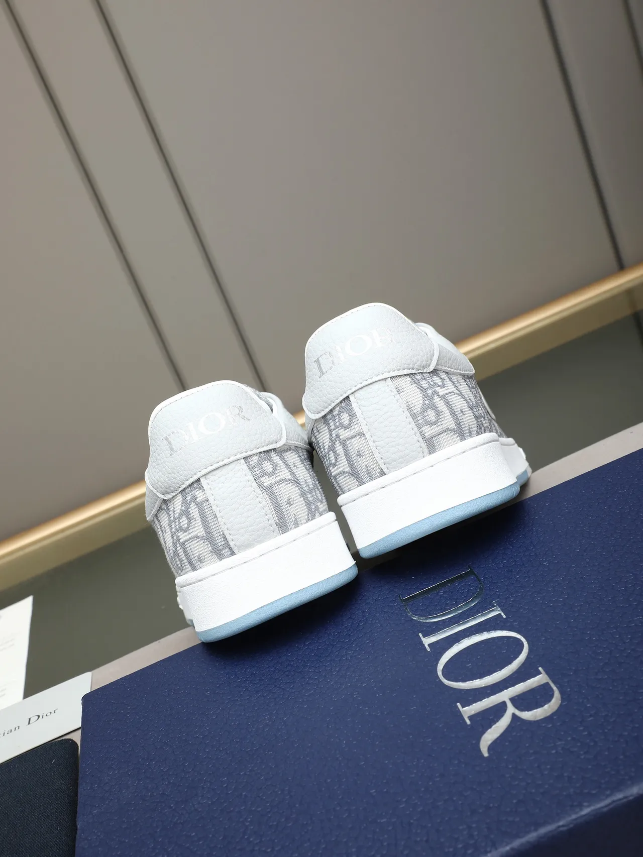 Dior B23 Monogrammed Textile Low-Top Lifestyle Sneakers 4