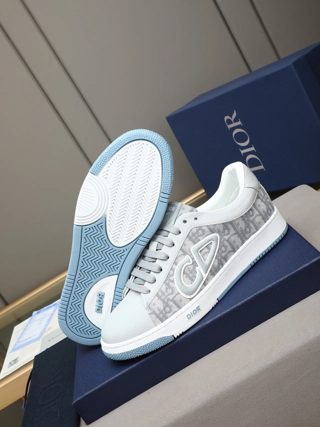 Dior B23 Monogrammed Textile Low-Top Lifestyle Sneakers 5