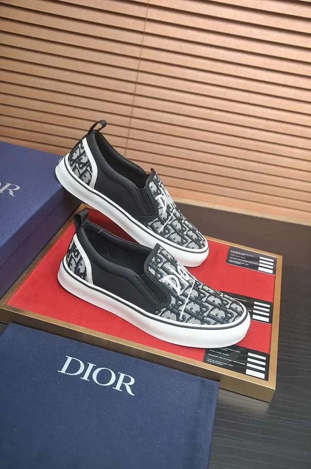 Dior B23 Oblique Monogram Slip-On Lifestyle Sneakers 4