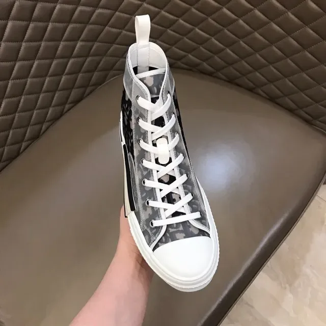Dior B23 Transparent Oblique Monogram High-Top Lifestyle Sneakers 2