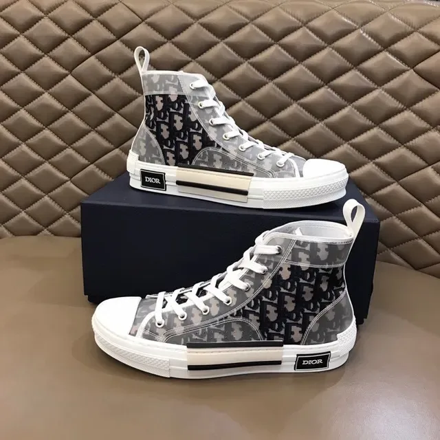 Dior B23 Transparent Oblique Monogram High-Top Lifestyle Sneakers 3