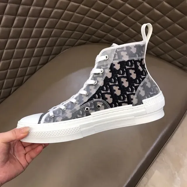 Dior B23 Transparent Oblique Monogram High-Top Lifestyle Sneakers 6