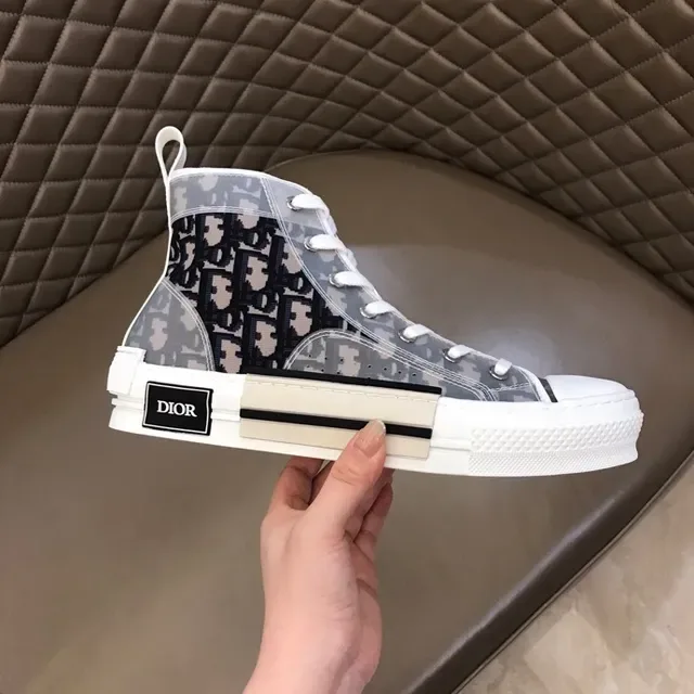 Dior B23 Transparent Oblique Monogram High-Top Lifestyle Sneakers 8