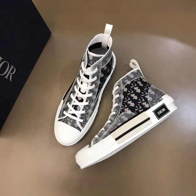 Dior B23 Transparent Oblique Monogram High-Top Lifestyle Sneakers 9
