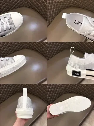 Dior B23 Transparent Oblique-Print White Lifestyle Sneakers 9