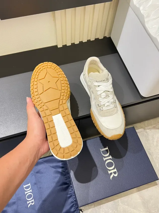 Dior B27 Off-White and Beige Lifestyle Sneakers 4
