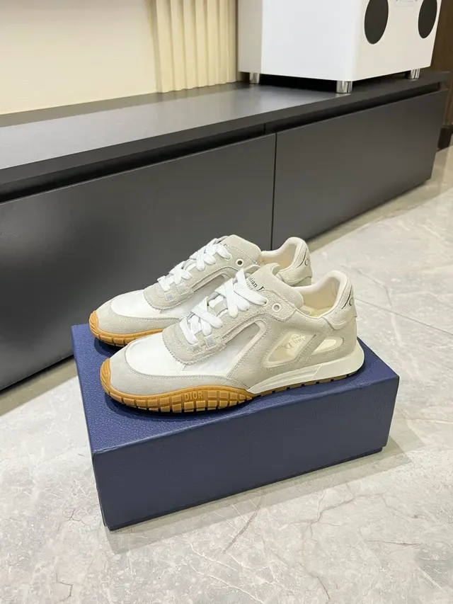Dior B27 Off-White and Beige Lifestyle Sneakers 5