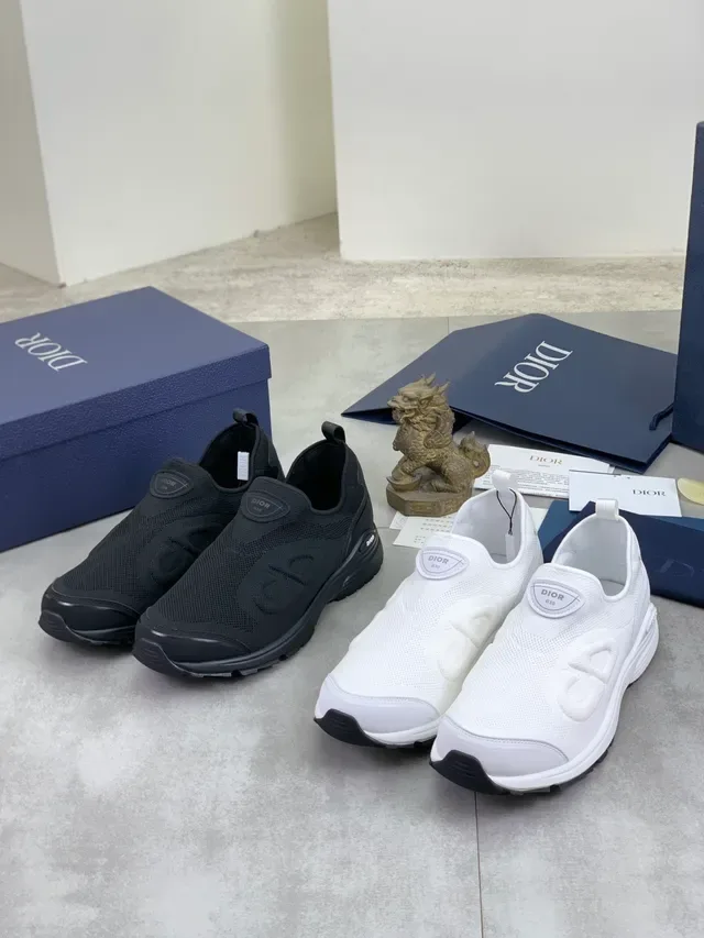 Dior B30 Black Knit Slip-On Lifestyle Sneakers 2